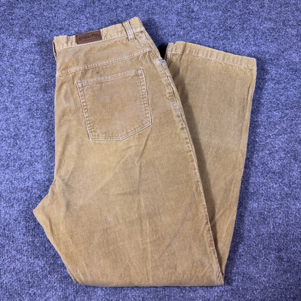 Vintage Pendleton Originals Tan Corduroy Pants Womens 12 High Rise Straight Leg